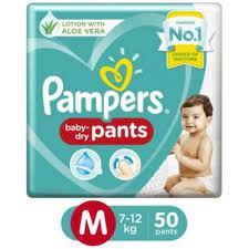 PAMPERS BABY DRY MEDIUM 50 PANTS                 